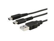 eForCity 3 Pack of USB Sync Charge USB Cable Cord Wire For Nintendo 3DS DSi NDSI XL 3DSXL