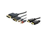 eForCity 25FT 10.2Gps HDMI Cable 1080P VGA RCA Cord for Microsoft xbox 360