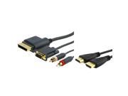 eForCity For Microsoft xbox 360 Slim VGA RCA HD AV Cable Adapter Cord 15ft Hdmi Cable HDTV 1080P