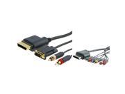 eForCity Premium Component Audio Video AV Cable VGA Cable Adapter For Microsoft xbox 360