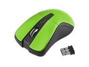 eForCity 2.4GHz Wireless Optical Gaming Mouse 1600 DPI With 4 Keys Green