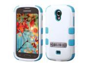 eForCity Natural Ivory White Tropical Teal TUFF Hybrid Phone Protector Cover with Stand for Samsung Galaxy Light