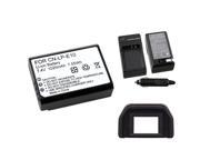 eForCity Car AC Wall Charger Battery Eyecup for Canon LP E10 LPE10 REBEL T3