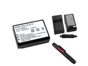 eForCity LP E10 Rechargeable Battery Car AC Wall Charger Cleaning Pen for Canon EOS M 1100D Rebel T3 T5 Kiss X50
