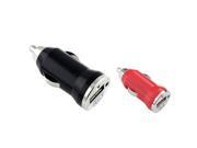 eForCity Red Black Car Charger Power Adapter for Samsung Galaxy Note 4 Alpha Avant Ave Core Moto G E X Apple iPhone 6 5S 4S