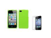 eForCity Pearl Green 2 Pattern Snap On Hard Case Skin For Apple iPhone 4 4s LCD Clear Screen Protector
