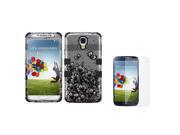 eForCity Black Lace Flowers Hybrid Hard TUFF Cover Case For Samsung Galaxy S4 i9500 Guard