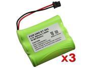 eForCity Rechargeable Cordless Home Phone Battery For Uniden BT 905 2.4GHz phone DXAI3288 2 EXAI3248 TRU3466 3 Pack