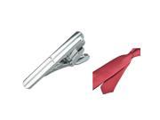 eForCity Red Men Necktie and 1.5 Silver Plain Tie Clip