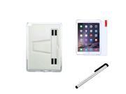 eForCity For iPad Air 2 TPU Gel Rubber Soft Skin Case Cover w Stand Protector Pen White