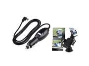 eForCity Car Charger Power Adapter for Garmin Nuvi 1200 1450 1690 2250 2350 260 750 GPS with Universal Car Phone Holder