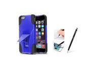 eForCity Black Skin Blue Hard Hybrid Cover Case Stand For Apple iPhone 6 Plus 5.5 with Stylus Ballpoint Pen