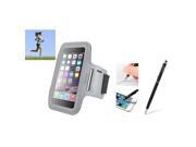 eForCity Silver Armband Gym Case w/Key Holder For iPhone 6 Plus / 6S Plus 5.5 eForCity Silver Armband Gym Case w/Key Holder For iPhone 6 Plus / 6S Plus 5.5