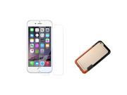 Apple iPhone 6 6S 4.7 inch Case eForCity PC TPU Rubber Case Cover w Clear LCD Guard For Apple iPhone 6 6S 4.7 inch Orange Black