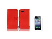 Apple iPhone 5 5S Case eForCity 3D Silicone Rubber Soft Gel Case Cover for Apple iPhone 5 5S w Screen Protector Red