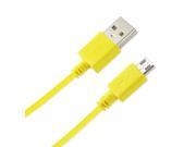 REIKO Braided Micro USB 2.0 Divice Cable Yellow