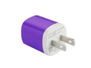 REIKO 1A5V USB Mini Travel Adapter Purple