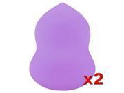 eForCity 2x Purple Makeup Sponge Blender Flawless Bottle shape