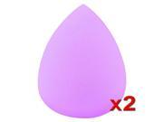 eForCity 2x Purple Lady Makeup Sponge Blender Flawless Water Shape Design Droplets