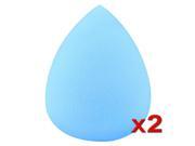 eForCity 2 pcs Makeup Sponge Blender Flawless Water Design Droplets Blue