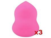 eForCity 3 pcs Light Pink Makeup Sponge Blender Flawless Bottle Shape Design