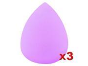 eForCity 3x Purple Makeup Sponge Blender Flawless Water Design Droplets