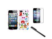 eForCity Dog Lifestyle Printed Design Hard Case LCD Cover Stylus for Apple iPhone 5 5S