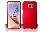 Samsung Galaxy S6 Case eForCity Rubberized Hard Snap in Case Cover for Samsung Galaxy S6 SM G920 Red