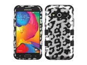 Samsung Galaxy Avant Case eForCity Leopard Dual Layer [Shock Absorbing] Protection Hybrid Rubberized Hard PC Silicone Case Cover for Samsung Galaxy Avant Blac