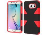 Samsung Galaxy S6 Edge Case eForCity Dynamic Dual Layer [Shock Absorbing] Protection Hybrid Rubberized Hard PC Silicone Case Cover for Samsung Galaxy S6 Edge