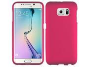 Samsung Galaxy S6 Edge Case eForCity Rubberized Hard Snap in Case Cover for Samsung Galaxy S6 Edge Hot Pink