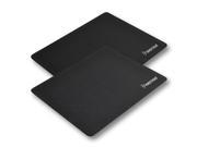 eForCity 2 Piece Mouse Pad for Optical Trackball Mouse Black