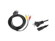 eForCity Audio Video RCA AV Cable AC Power Supply Adapter for Microsoft Original Xbox