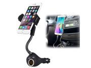 eForCity Car Phone Holder w 2 Port USB Car Charger Socket For Nexus 5X 5P iPhone6 6 Samsung Galaxy S6 HTC LG Smartphone