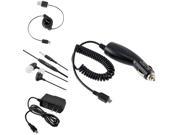 eForCity Car Home Charger Cord Black Headset Compatible with Samsung© Galaxy S3 III i9300 i9500 S 4 IV