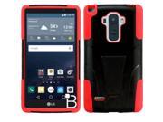 LG G Stylo Case eForCity Dual Layer [Shock Absorbing] Protection Hybrid Stand PC Silicone Case Cover for LG G Stylo Stylus LS770 Black Red