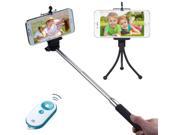 eForCity 3 In 1 Selfie Package Monopod Tripod Stand White Blue Selfie Mate