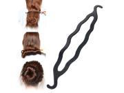 eForCity Magic Hair Twist Styling Stick Bun Maker Simple Easy Volumising Grip Clip Band [7.87 x 1.38 ]