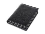 eForCity New Men s Genuine Leather Bifold ID Credit Card Money Holder Wallet Black