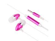 eForCity Universal 3.5mm In Ear Stereo Headset w On off Mic Compatible with Nexus 5X 5P HTC One M7 Hot Pink
