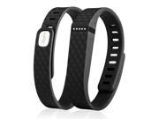 eForCity Replacement Wristband Bracelet for Wireless Activity Tracker Fitbit Flex w Double Clasp Black Size S