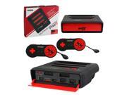 Retro Bit 3 In 1 Home System Console For NES SNES Genesis Red Black