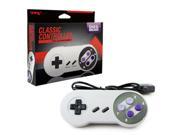 TTX Tech Wired Classic Style Controller For Super Nintendo Entertainment System Gray