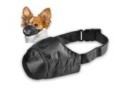 eForCity Size 3 Fabric Dog Muzzle Black