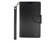Alcatel One Touch Conquest Case eForCity Stand Folio Flip Leather Case Cover For Alcatel One Touch Conquest Black