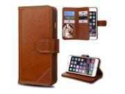 Apple iPhone 6 Plus 5.5 inch Case eForCity Stand Folio Flip Leather [Card Slot] Wallet Flap Pouch Case Cover For Apple iPhone 6 Plus 5.5 inch Brown