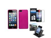 eForCity Film Holder Solid Hot Pink Hard Shell Case Cover for Apple iPhone 5 5S
