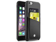 Apple iPhone 6 Plus 6s Plus Case CobblePro Leather [Card Slot] Wallet Flap Pouch Case Cover Compatible With Apple iPhone 6 Plus 6s Plus Black