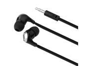 Black Silver 3.5mm In Ear Stereo Headset Compatible with Nexus 5X 5P Apple® iPod Nano® 7 7th Generation