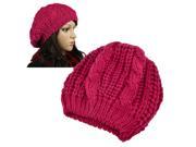 Zodaca 2-Piece Set Unisex Womens Mens Winter Warm Knit Beret Hat Beanie Crochet Ski Baggy Ball Cap Hat (Red+Purple) Zodaca 2-Piece Set Unisex Womens Mens Winter Warm Knit Beret Hat Beanie Crochet Ski Baggy Ball Cap Hat (Red+Purple)